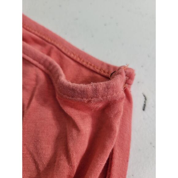 Vtg Discreet Maxi Dress Orange Sleeveless Cottage Beach Women's Size Large - Picture 7 of 9